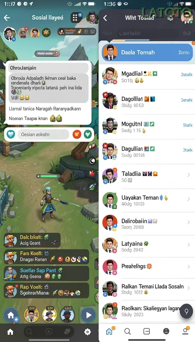 Galeri pratinjau visual latoto build APK resmi terbaru